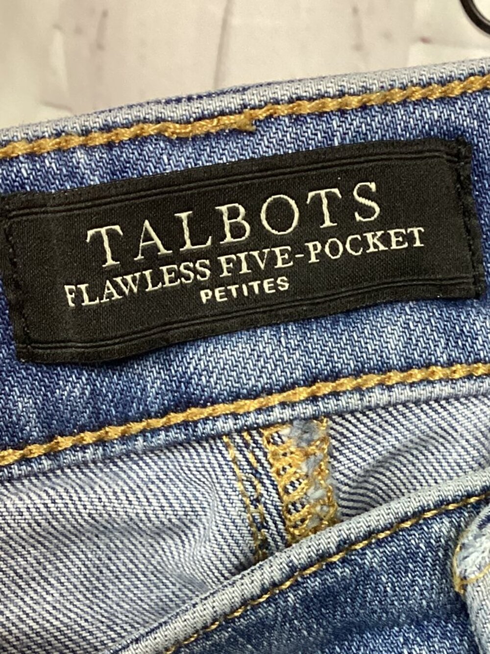 Talbots Embroidered Denim Jeans Slim Ankle Roses 2P - Picture 7 of 9